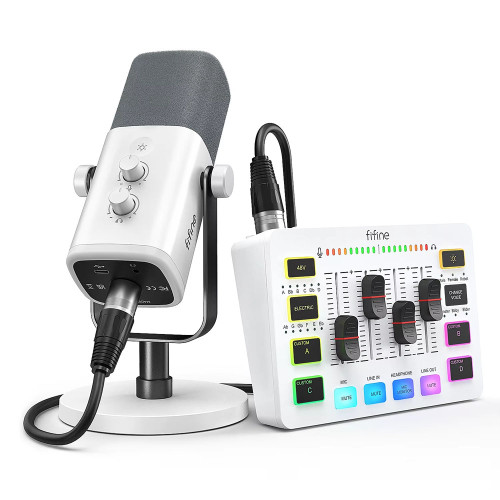 FIFINE AmpliGame KS5 Gaming Kit (white)