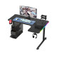 L Shaped RGB Gaming Desk - Black