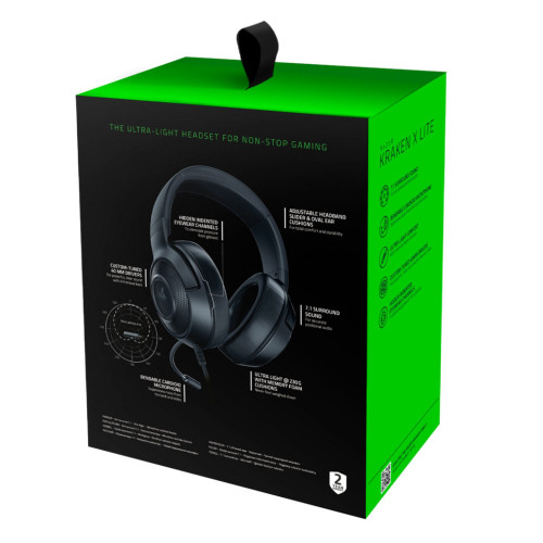 Razer Kraken X Lite Wired Gaming Headset